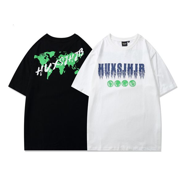 

fashion t shirt summer brand short sleeve men's high street young students' design, White;black
