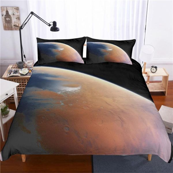 

bedding sets 3d space planet duvet cover set for children universe boy's single double bed kids linen beddings nordic cartoon
