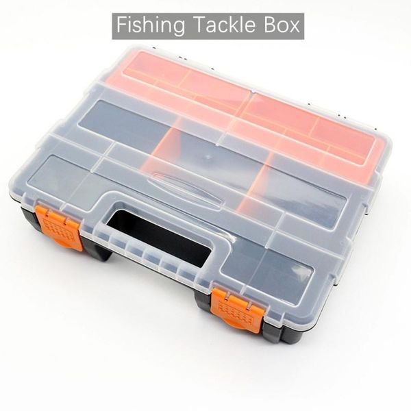 

multifunctional fishing box pesca accessories lure hook boxes storage double sided high strength tackle