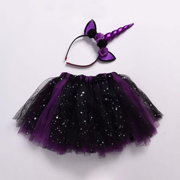 

girl star bronzing skirt multi-layer mesh tutu dance pleated tide skirts, Blue