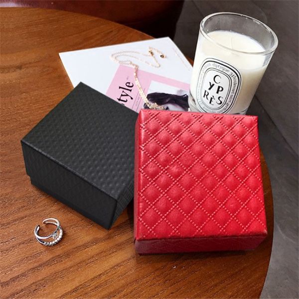 

diamond ring bracelet pendant jewelry packing box, Black;white