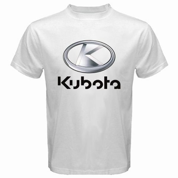 

new kubota tractor tools logo men's white t-shirt size s-3xl, White;black