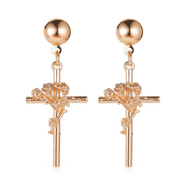 Moda Dangle Brincos Para As Mulheres Detalhes Cruz Cruz Auricular Cartilagem Exquisite Brinco Piercing Ornamentos Bijoux Sets