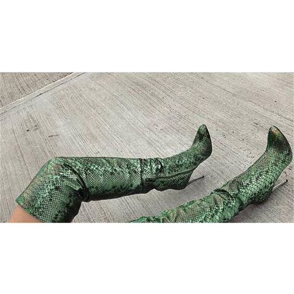 

boot party sweet colors mixed on knee zip to shoes thin heels europe size 43 women's boots, Black