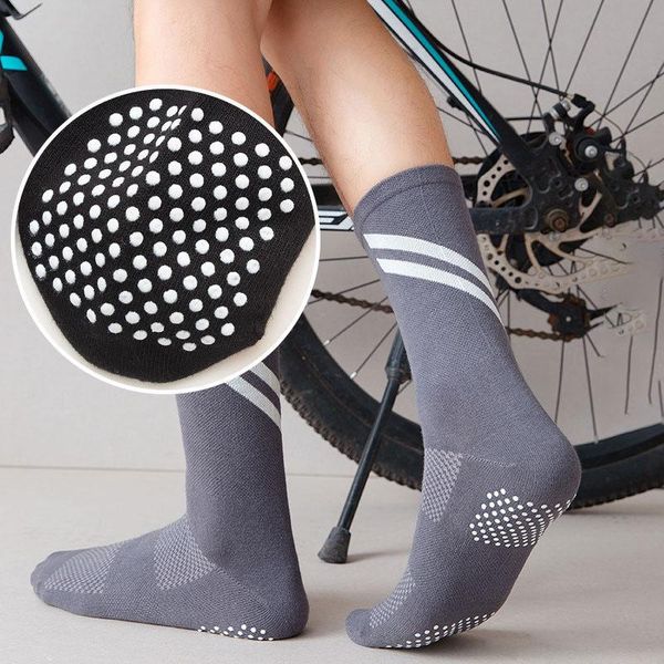 

men's socks summer sports basketball silicone outdoor mountaineering comfortable ventilation cotton, Black