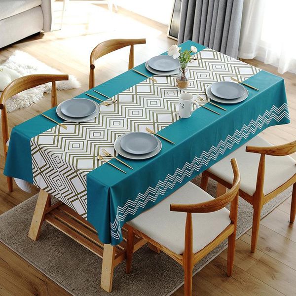 

table cloth nordic waterproof anti scald oil no wash tea household pvc rectangular mat