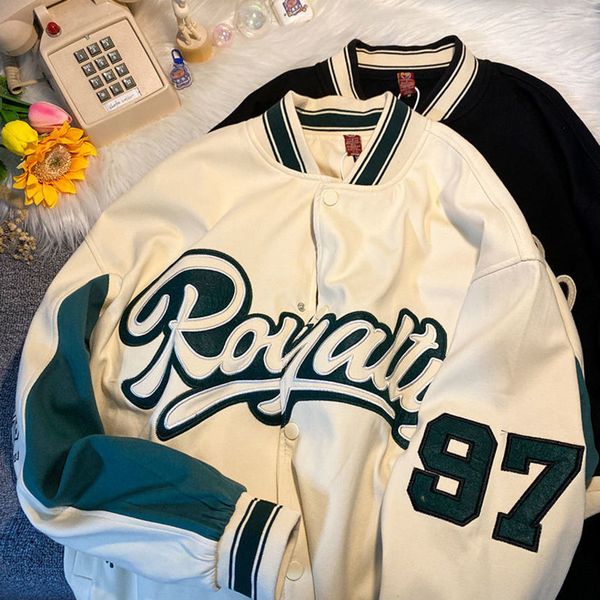 

harajuku bomber ets women coat men's couple baseball et 2021 autumn boyfriend style varsity hiphop streetwear, Black;brown