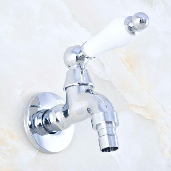

bathroom sink faucets polished chrome brass single ceramic handle washing machine faucet /garden water tap / laundry taps mav156