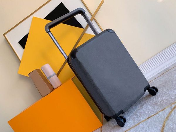 

original box travel suitcase luggage fashion men women trunk bag flowers letters purse rod boxs spinner universal wheel duffel bags 552233