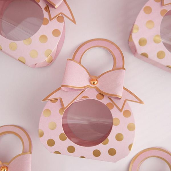 

gift wrap 5pcs nipple candy box baby shower wedding birthday dragee with handle chocolate packaging bonbonniere supplies