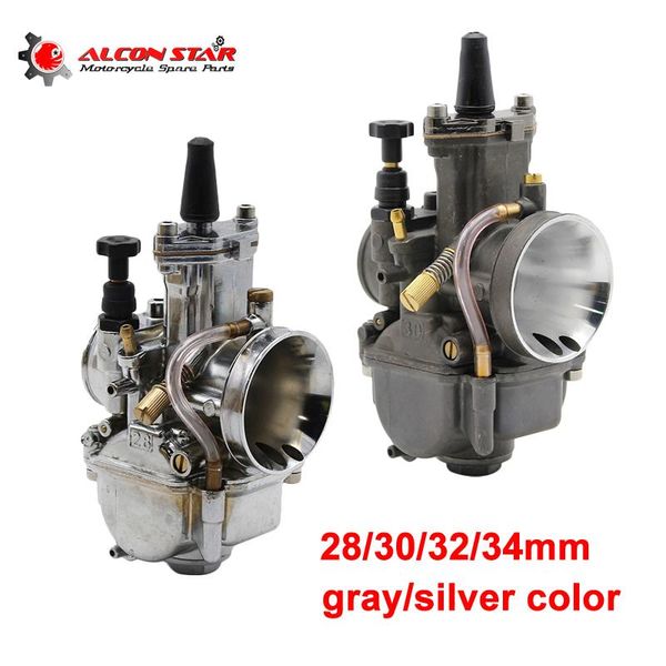 

alconstar- 28 30 32 34mm motorcycle pwk oko carburetor carburador carb racing with power jet part 4t engine fuel system