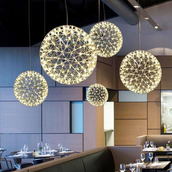 

modern chandelier for restaurant lobby led lighting living room ball,ufo model 110v,220v firework hanglamp chandeliers