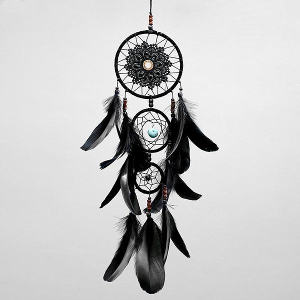 

[vip] woven handicrafts dream catcher pendant wall hanging home decoration colorful feather wind chime gift girls room decor decorative obje