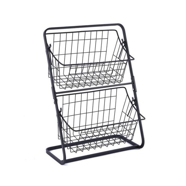 

hooks & rails kitchen rack stainless steel countermulti-layer seasoning fruit utensils storage