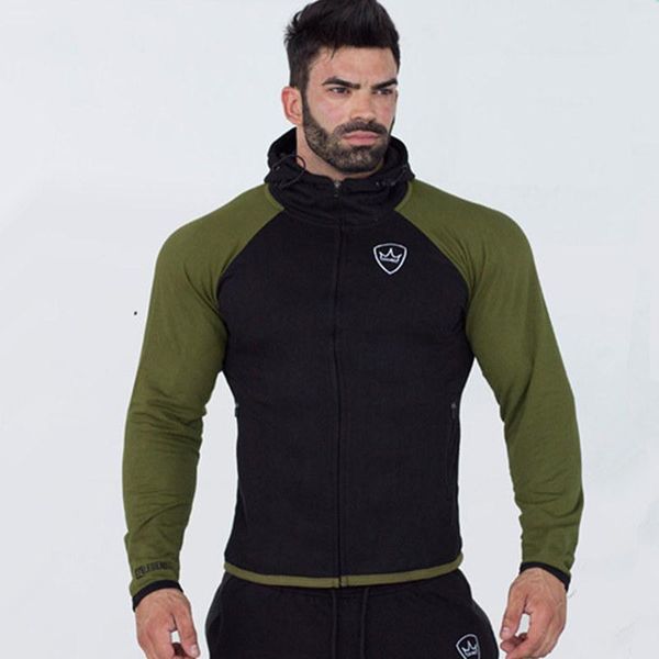 

running jackets spring autumn men joggers sweatshirts workout jacket coat outfit casual zipper clothing training, Black;red