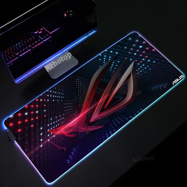 

mouse pads & wrist rests rog asus gaming mousepad rgb led gamer mat pc republic of gamers with cable rug office pad mause xxl desk xl