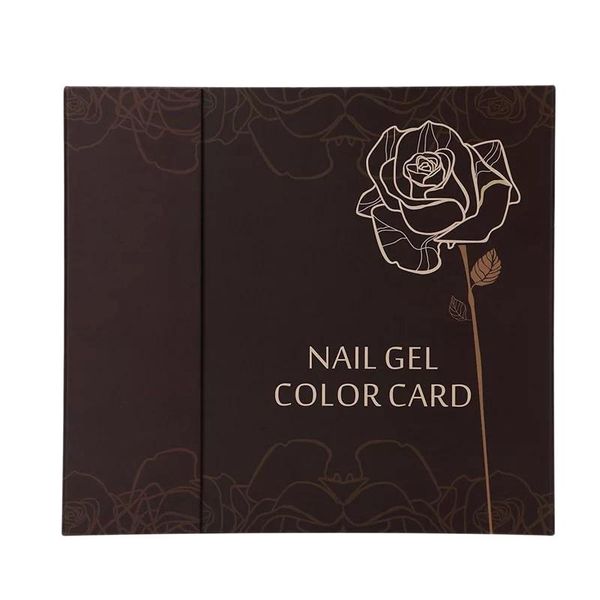 

nail art kits 120 colors manicure tool false color book display gel polish card chart practice board-