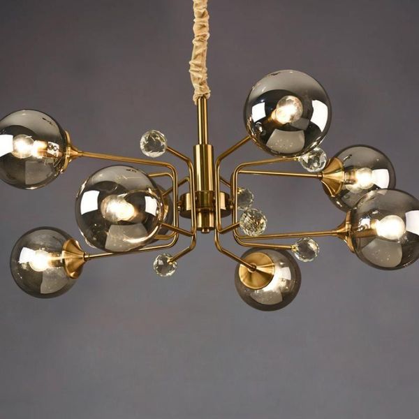

pendant lamps nordic living room restaurant lamp simple modern creative personality magic bean molecule ball clothing store chandelier