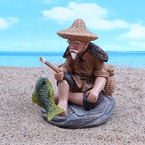 

resin naughty garden gnome decoration statue an old man fishing ornament accessories swimming pool decor decorations