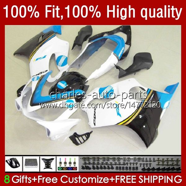 Carerings OEM per Honda CBR600F4i CBR 600F4i 600 f4i FS CC F4 I 2004-2007 55NE.130 Bianco BLK Cyan CBR600FS CBR600 F4I 04 05 06 07 600CC 2004 2005 2006 Kit stampi per iniezione 2007