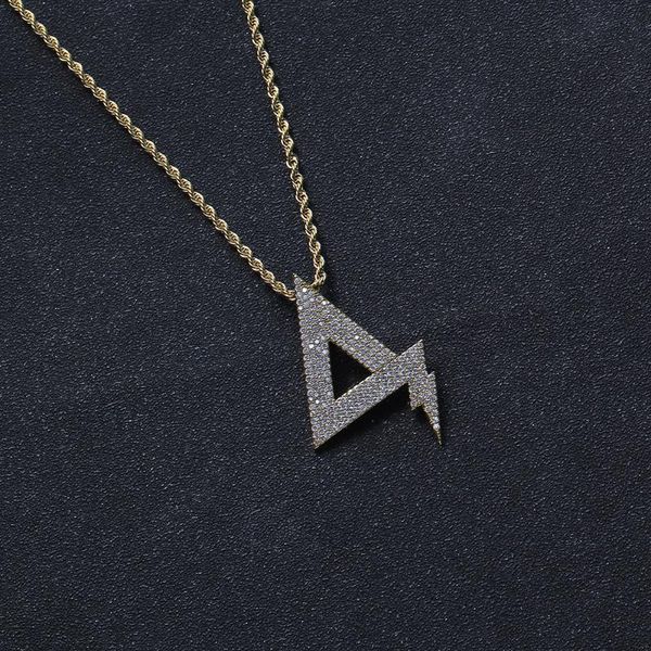 

bling brass pendant mirco pave prong setting cz jewelry men and women necklace geometry shape pendants cn270 necklaces, Silver