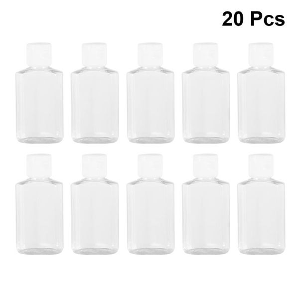 

storage bottles & jars 8pcs hexagonal clamshell toner subpackage container 60ml
