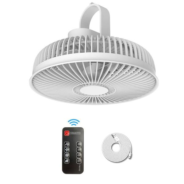 

electric fans 8000mah camping fan portable usb rechargeable tent battery operated ceiling with remote control detachable u1je