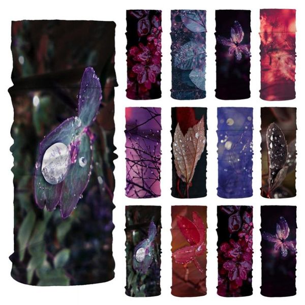 

scarves dewdrop printed polyester cycling bike bicycle riding scarf variety magic headband veil face breathable bandanas mask, Blue;gray
