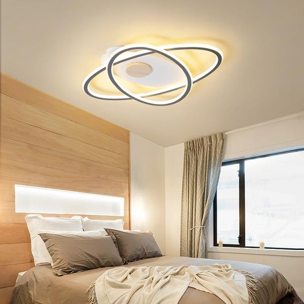 

ceiling lights ultra-thin round oval 7cm surface mount modern led for bedroom living room study wooden lamp 52/62cm