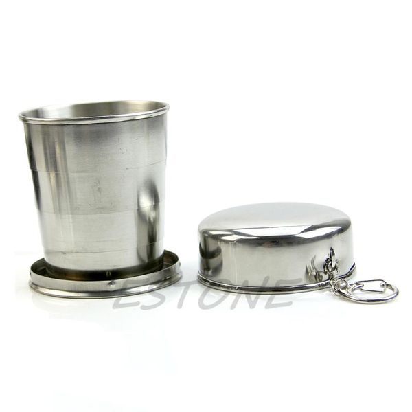 

mugs k3na mini folding travel cup stainless steel portable collapsible gift