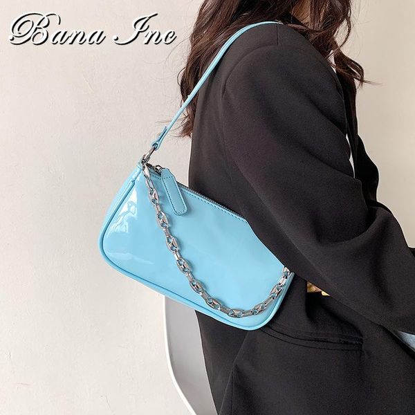 

evening bags leather women shoulder pouch solid color 2021 summer for handbag mini clutch hobos bag