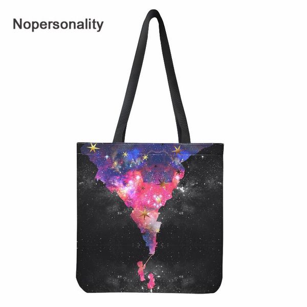 

evening bags nopersonality luxury handbag mysterious universe design big girl tote bag leisure shoulder reusable shopper grocery pouch