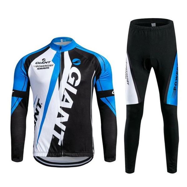 

racing sets style men's triathlon sports cycling jersey, long-sleeved mountain bike suit, suit, Black;blue