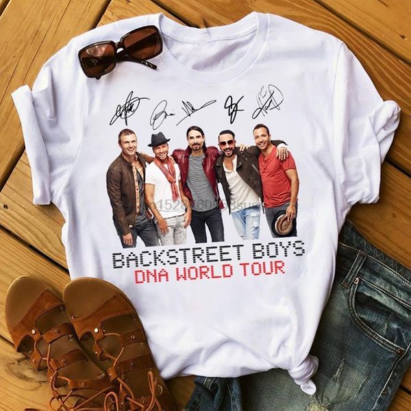 

backstreet boys world women mens tee harajuku fashion streetwear, White;black