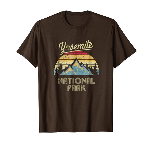

Vintage Retro Yosemite National Park Mountain T Shirt, Mainly pictures