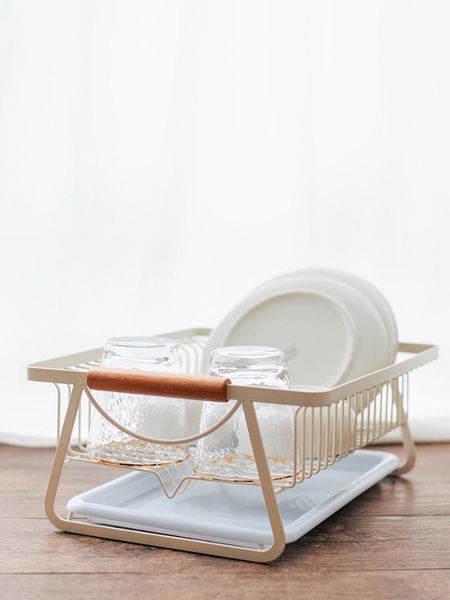 

kitchen storage & organization iron dish rack draining tableware cup basket bowl