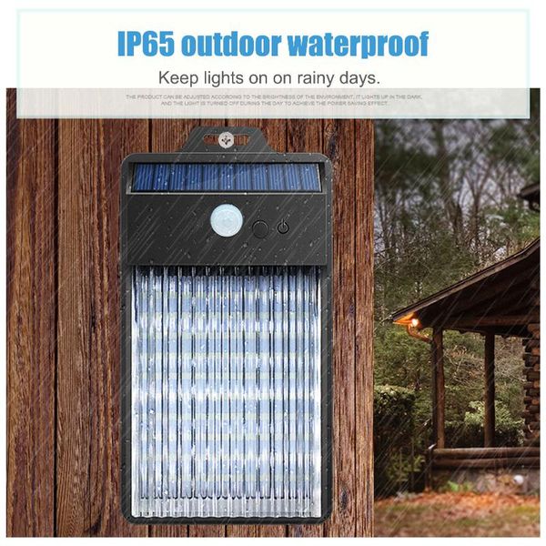 

waterproof solar sensor light three-mode outdoor garden courtyard lighting lithium battery fence staircase wall lamp lamps