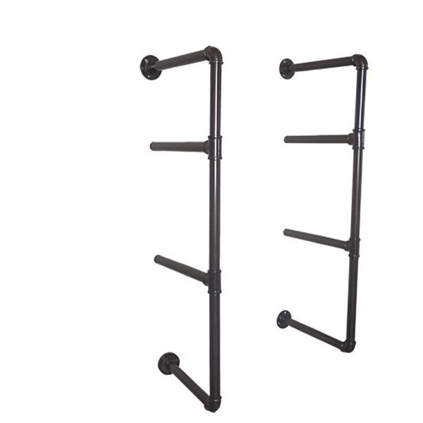 

other home decor 2pcs 4 tier diy industrial retro bookshelf wall mounted storage shelves bracket iron pipe shelf for kitchen kids room