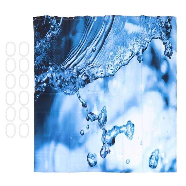 

shower curtains waterproof bathroom curtain set hanging bath with rings accessory