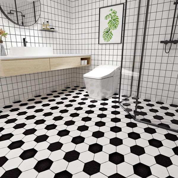 

wallpapers thickly paste self-adhesive bathroom waterproof balcony tile stickers toilet kitchen non-slip floor wear