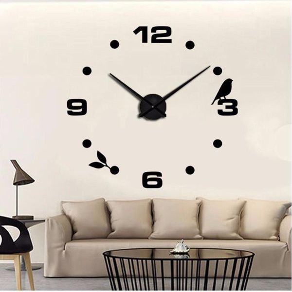 

wall clocks 2021 clock quartz watch reloj de pared modern design large decorative europe acrylic stickers living room