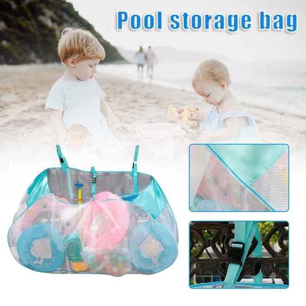 

storage bags large capacity portable swimming pool bag foldable hanging multi-purpose toys organizer tsl1