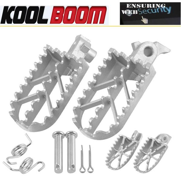 

pedals zongshen loncin lifan kayo stainless steel foot pegs footrests fit for 250 crf250(2001-2009) cqr dirt bike motorcycle