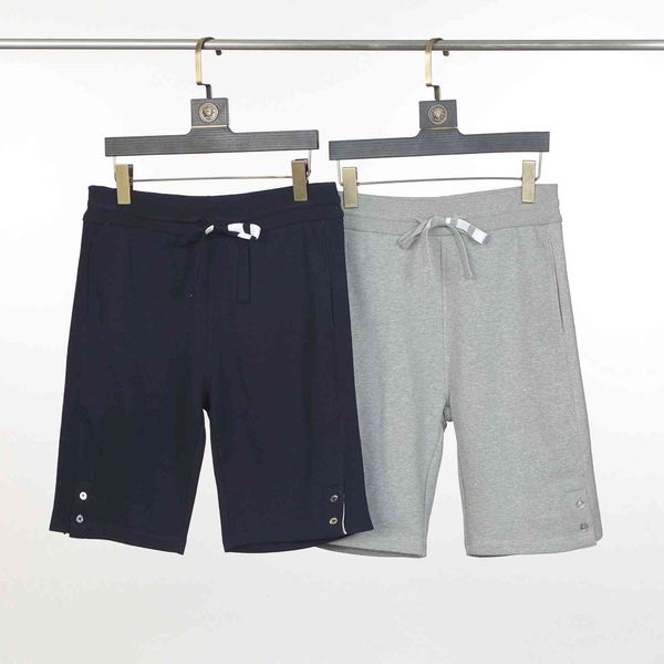 

design clothing brun new yarn dyed shorts four bar men's and women's casual pants, Black