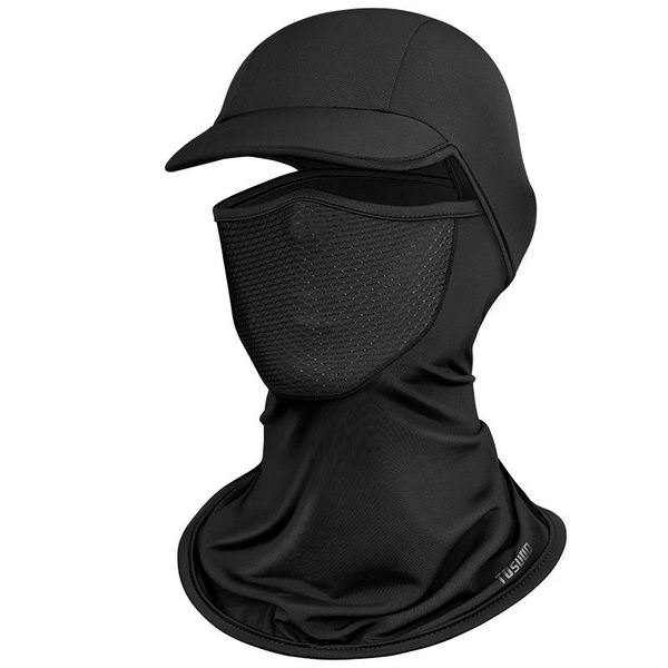 

cycling headgear dust-proof sun-proof and uv-proof breathable quick dry outdoor training fishing mountaineering hat caps & masks, Black
