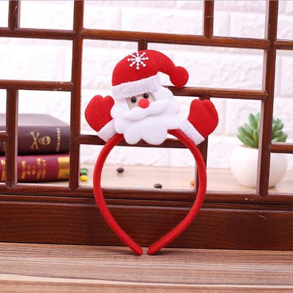 

christmas decorations multicolor headband cartoon bear reindeer santa snowman hair hoop stylish hairpin festival party gifts universal