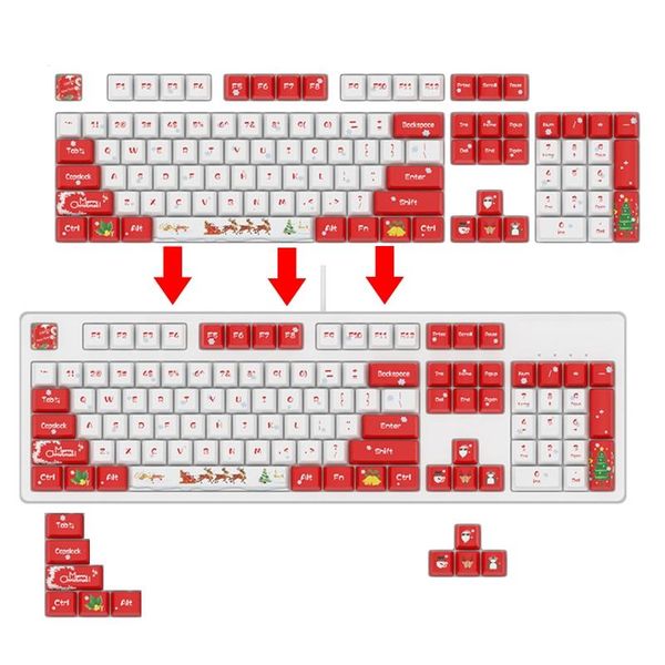 

wired mechanical keyboard cap keycap104 keys gaming deskcomputer lapkeyboards