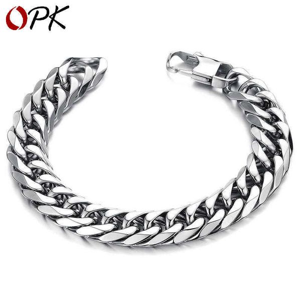 

new style men love versatile titanium steel men's bracelet, Black