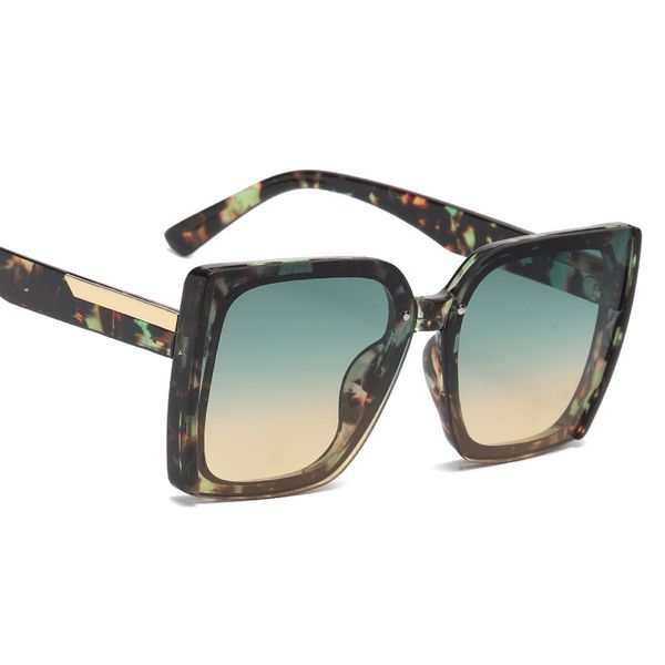 

oversized new square sunglass men and women plastic eyewear fashion stylish men decoration gafas de sol mujer 21141, White;black