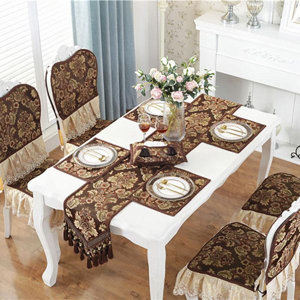 

mats & pads 1pcs european style multi purpose heat resistant pad for household print polyester blend home decoration placemat